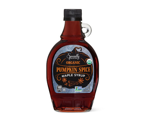 Specially Selected Pumpkin Spice Or Bourbon Barrel Pure Maple Syrup