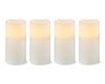 Huntington Home 4 Piece Flameless LED Candle Set White with Vanilla Scent