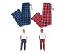 Royal Class Men&#039;s 2 Pack Sleep Pants Blue/Red In Use