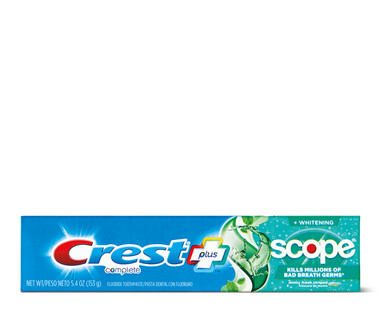 Crest Complete Plus Extra Whitening or Scope Toothpaste | ALDI US