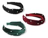 Visage Hair Accessories Bling Headbands Black, Red and Green