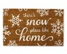 Merry Moments 18&quot; x 30&quot; Holiday Coir Mat There&#039;s Snow Place Like Home