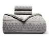 Huntington Home 3pc Reversible Comforter Set Gray