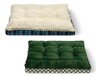 Heart to Tail Orthopedic Pet Bed Blue Plaid and Green Windowpane Small