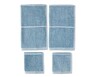 Huntington Home Hand Towel Washcloth Set Light Blue Dobby