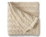 Huntington Home Cozy Throw Beige Cable Knit