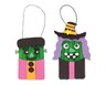 Smile! Create Your Own Halloween Stick Characters Frankenstein and Witch