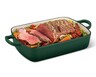 Crofton Cast Iron Roaster Green Gradient In Use