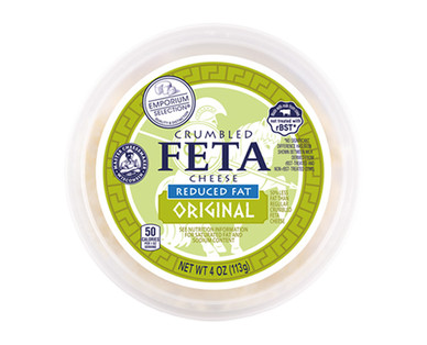 Crumbled Feta Cheese - Regular Or Reduced Fat - Emporium Selection ...