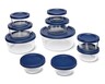 Crofton 20pc Glass Storage Set Blue Lid