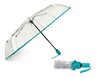 Serra Clear Automatic Umbrella Turquoise Trim