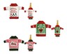 Merry Moments Ugly Sweater Wine Bottle Cover In Use View 3