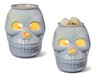 Huntington Home Halloween Wax Warmer Iridescent Skull In Use