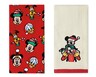 Disney 2 Pack Holiday Hand Towel Mickey &amp; Friends Smiley Christmas Faces