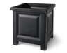 Belavi 16 Inch Square Planter Box Black