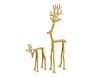 Merry Moments Holiday Reindeer Elegant Gold View 1