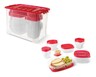 Crofton 50pc Food Storage Set Red In Use