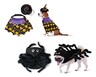 Heart to Tail Pet Halloween Costume Witch and Spider In Use