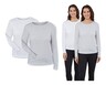 Serra Ladies 2 Pack Long Sleeve T-Shirt White/Grey In Use