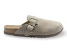 Serra Ladies Genuine Suede Clogs Taupe