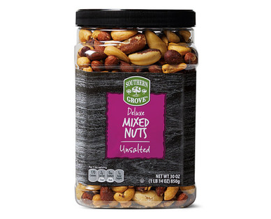 Unsalted Deluxe Mixed Nuts - Southern Grove | ALDI US