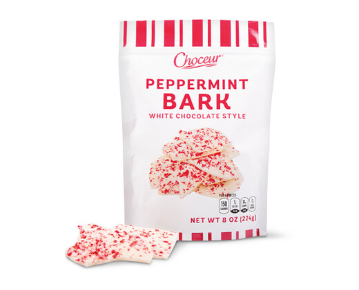 Choceur White Chocolate Style or Dark Chocolate Peppermint Bark | ALDI US