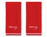 2 Pack Holiday Hand Towel Set Merry