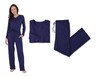 Serra Ladies 2 Piece Pointelle Pajama Set Navy In Use