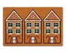 Merry Moments 24&quot; x 36&quot; Coir Mat Gingerbread Houses