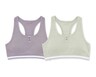 Crane Ladies Eco 2 Pk Bralette Purple &amp; Green