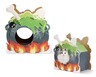 Heart to Tail Halloween Cat Scratching Playhouse Cauldron In Use