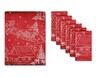 Huntington Home Jacquard Tablecloth and Napkin Set Red View 1