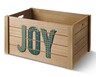 Huntington Home Winter Farmhouse Crate Natural with Joy