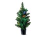 Merry Moments 2&#039; LED Tabletop Tree Green with Black Base &amp; Multicolor Lights