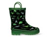 Lily &amp; Dan Toddler or Childrens Warm Lined Rain Boots Dino