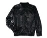 Serra Ladies Sequin Bomber Jacket Black