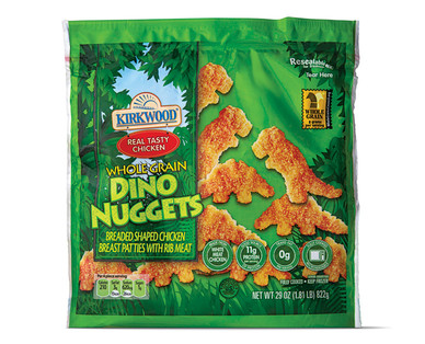 ALDI US - Kirkwood Whole Grain Dinosaur Chicken Nuggets