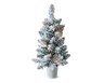 Merry Moments 2&#039; LED Tabletop Tree Flocked with White Base &amp; Warm White Lights