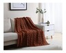 Huntington Home Cable Knit Throw Dark Brown In Use