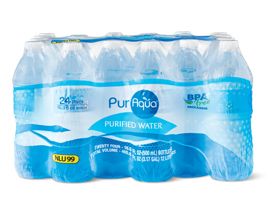 Fresh Finds Purified Water 16.9 Oz. Bottles, 24-Pack