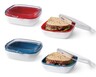 Crofton On The Go Assortment Sandwich Container Blue and Red In Use