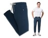 Royal Class Men&#039;s Cloud Stride Performance Joggers Navy Blue In Use