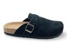 Royal Class Mens or Ladies Genuine Suede Clogs Black