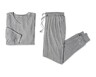 Serra Ladies 2 Piece Pointelle Pajama Set Grey