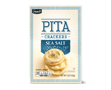 Sea Salt or Garlic Chive Pita Crackers - Savoritz | ALDI US