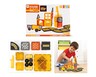 Bee Happy Themed Magnetic Tiles 48pc Construction In Use