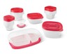 Crofton 50pc Food Storage Set Red