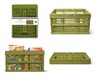 Huntington Home Collapsible Crate Green In Use