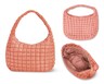 LIVE IN STYLE Quilted Carry All Tote Pink