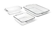 Crofton 3 pc. Glass Baking Dish Set